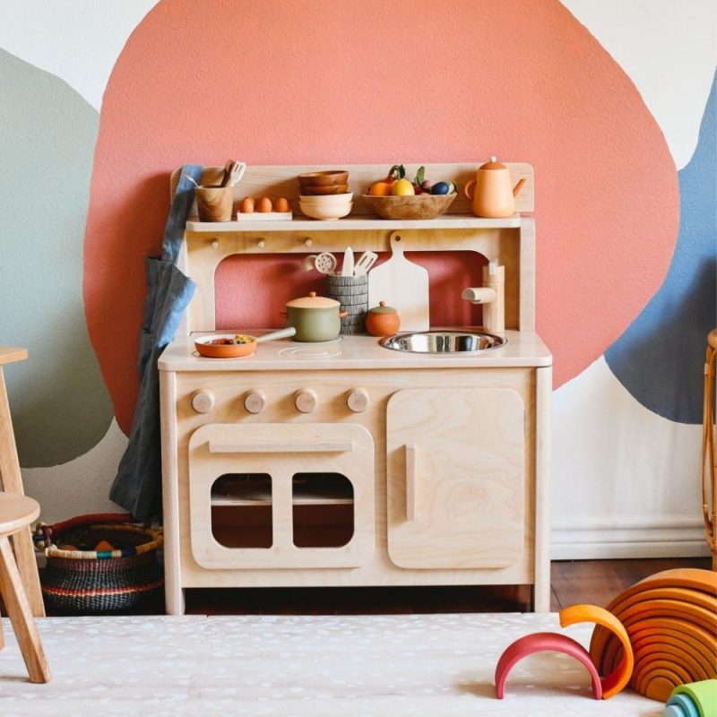 Waldorf Essentials | Chef’S Wooden Play Kitchen Waldorf Essentials Waldorf Essentials