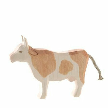 Waldorf Essentials | Cow, Brown And White, Standing Waldorf Essentials Waldorf Essentials