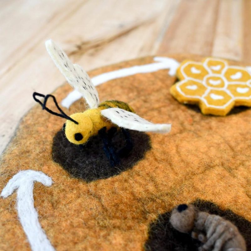 Waldorf Essentials | Felt Lifecycle Of A Honey Bee Waldorf Essentials Waldorf Essentials