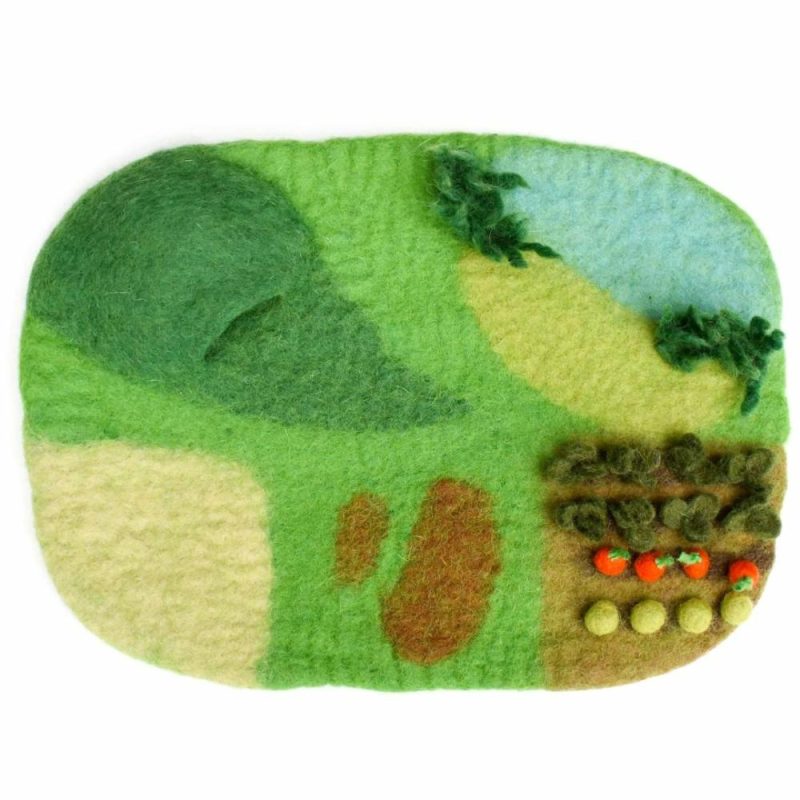 Waldorf Essentials | Felted Farm Play Mat Waldorf Essentials Waldorf Essentials