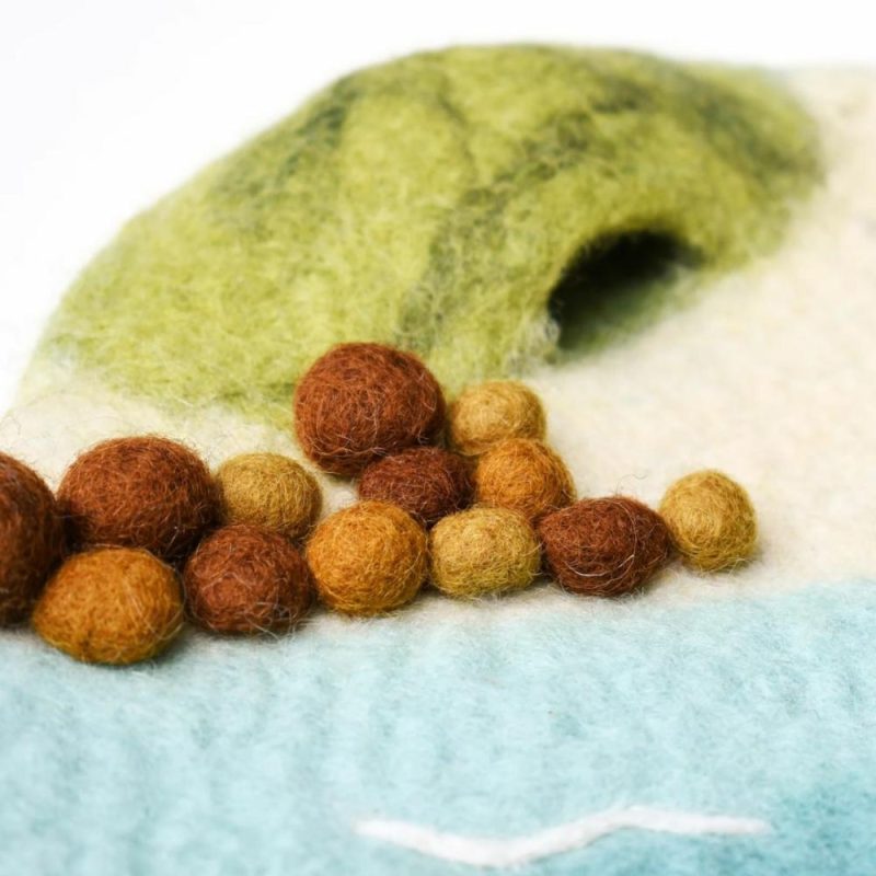 Waldorf Essentials | Felted Ocean And Shoreline Play Mat Waldorf Essentials Waldorf Essentials