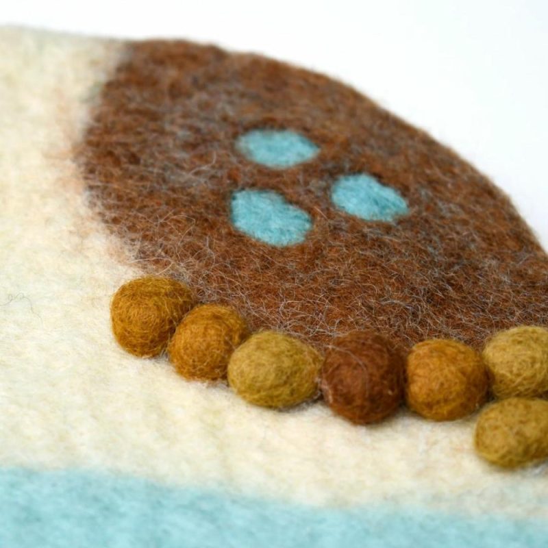 Waldorf Essentials | Felted Ocean And Shoreline Play Mat Waldorf Essentials Waldorf Essentials