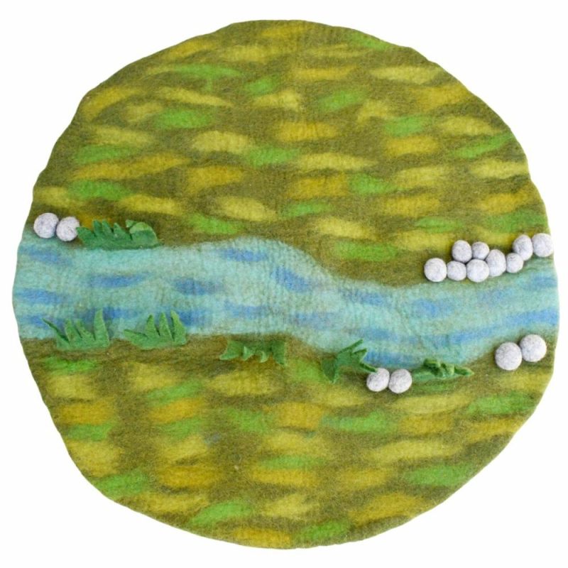 Waldorf Essentials | Felted Spring Play Mat Playscape Waldorf Essentials Waldorf Essentials