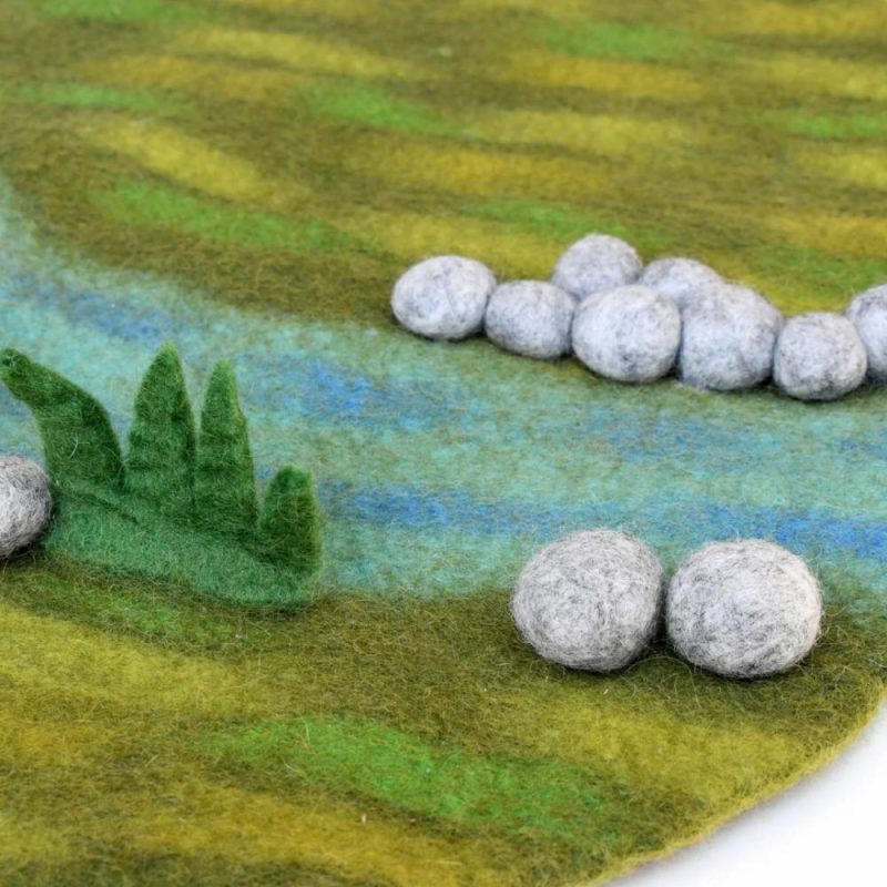 Waldorf Essentials | Felted Spring Play Mat Playscape Waldorf Essentials Waldorf Essentials