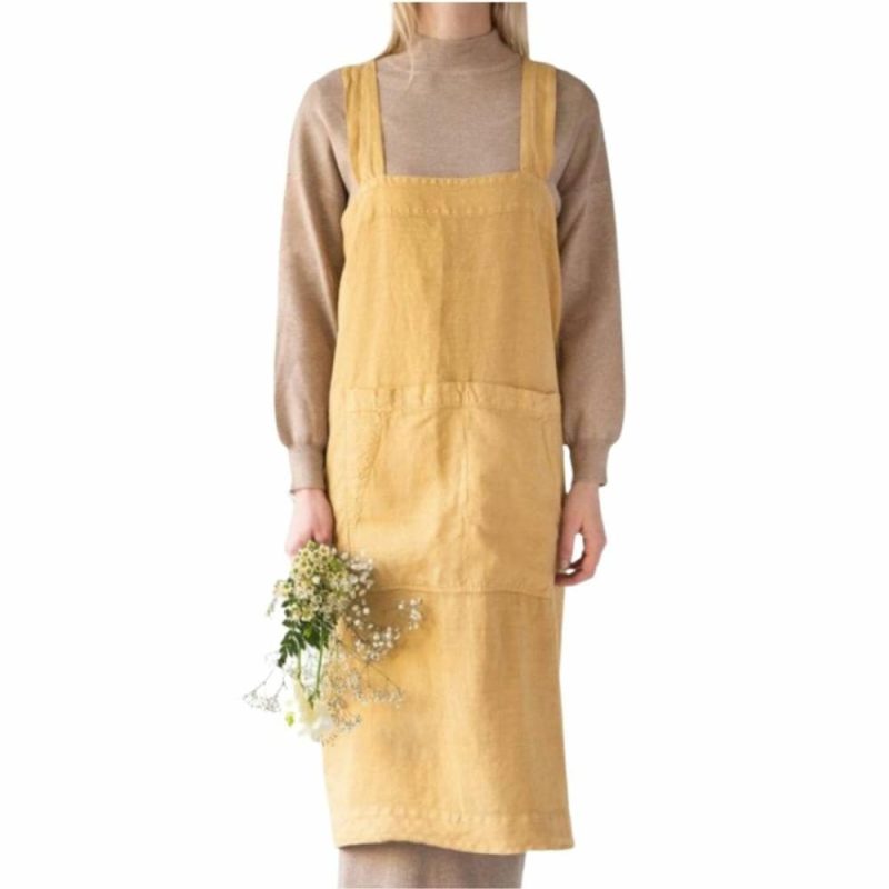 Waldorf Essentials | Honey Linen Pinafore Apron (Child And Adult Sizes) Waldorf Essentials Adult