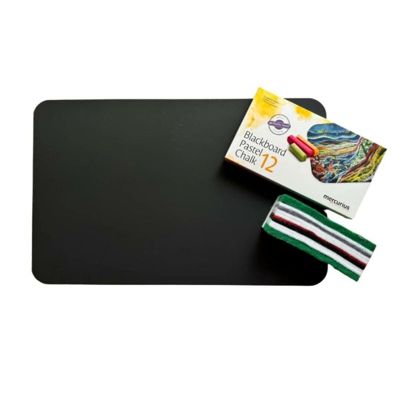 Waldorf Essentials | Kids Chalkboard & Eraser Set With Chalk Waldorf Essentials Waldorf Essentials