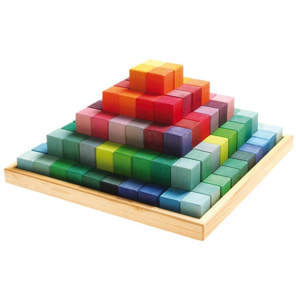 Waldorf Essentials | Large Stepped Pyramid Wooden Math Blocks Waldorf Essentials Waldorf Essentials