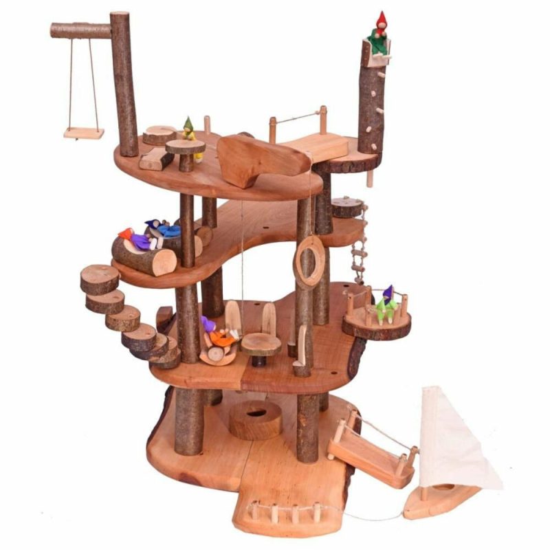 Waldorf Essentials | Large Wooden Branch Fairy Tree House Waldorf Essentials Waldorf Essentials