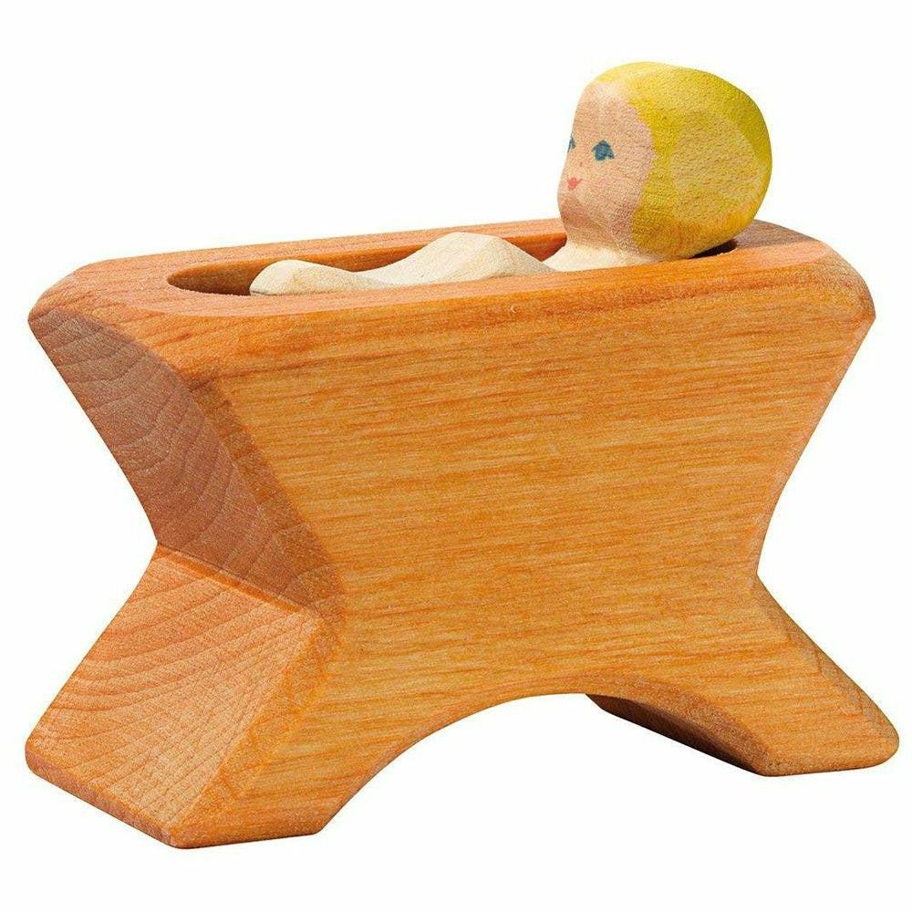 Waldorf Essentials | Nativity Crib With Infant Waldorf Essentials Waldorf Essentials