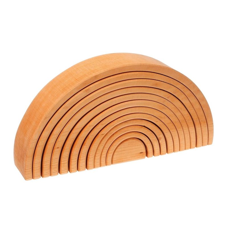 Waldorf Essentials | Natural Wooden Rainbow Tunnel – 12 Piece Waldorf Essentials Waldorf Essentials