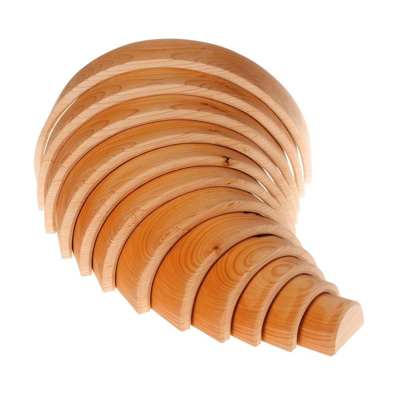 Waldorf Essentials | Natural Wooden Rainbow Tunnel – 12 Piece Waldorf Essentials Waldorf Essentials