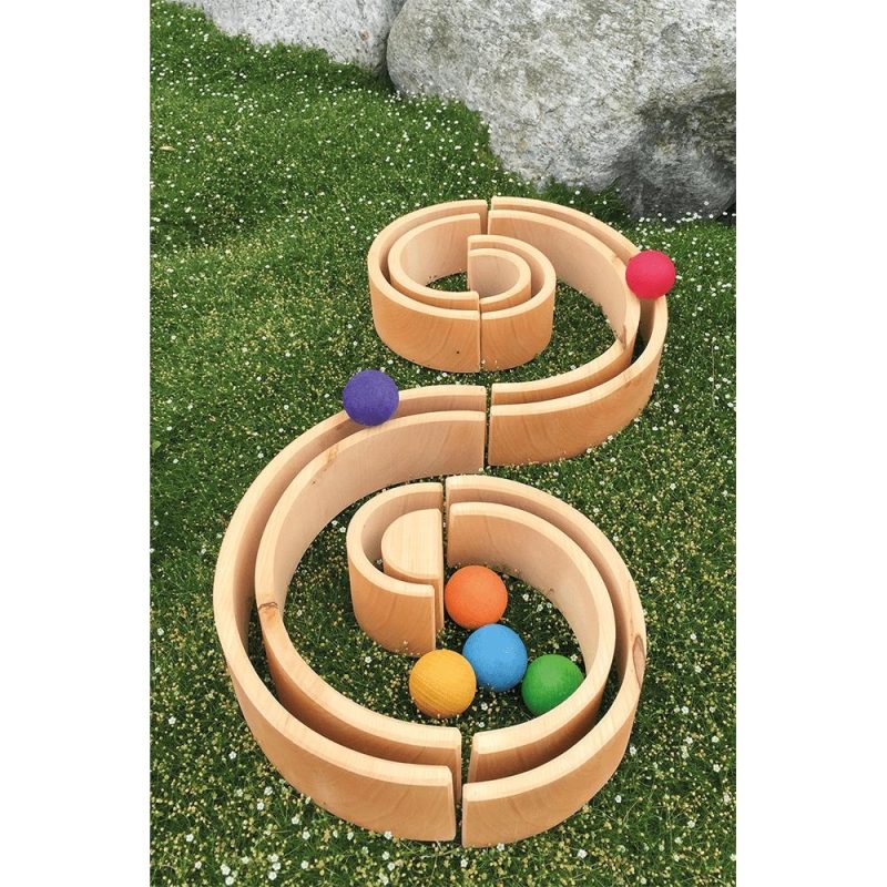 Waldorf Essentials | Natural Wooden Rainbow Tunnel – 12 Piece Waldorf Essentials Waldorf Essentials