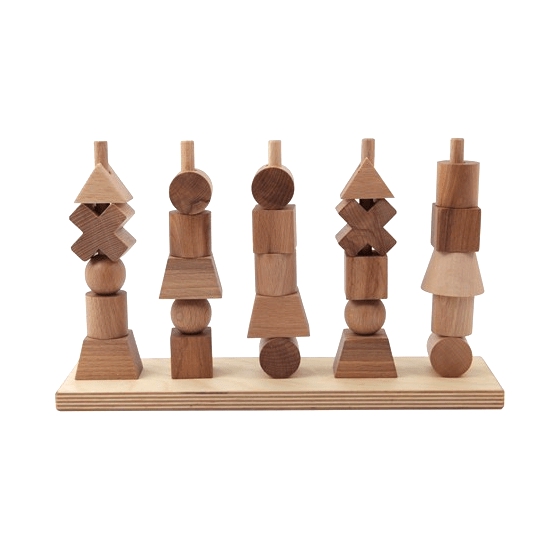 Waldorf Essentials | Natural Wooden Shapes Stacker Waldorf Essentials Waldorf Essentials