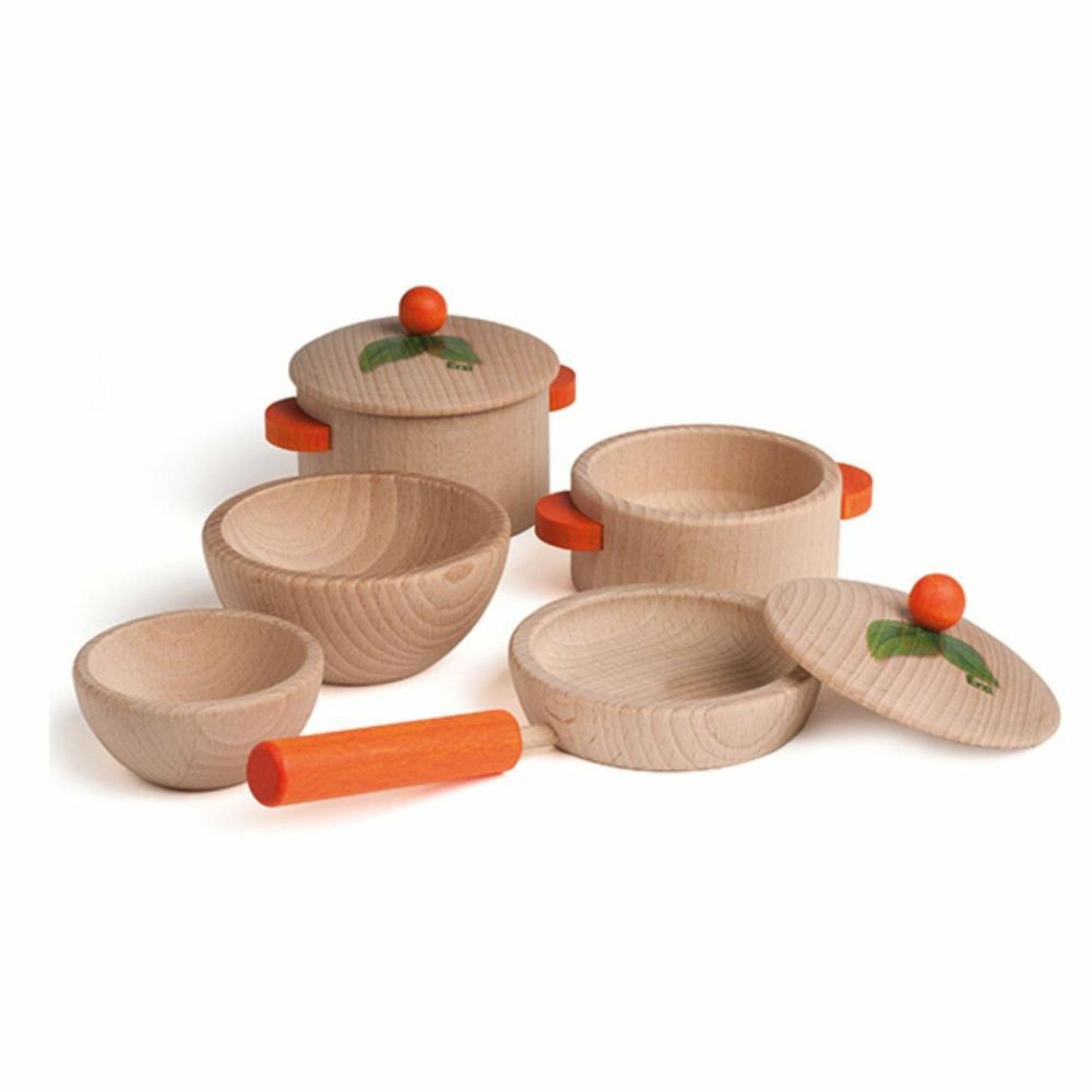 Waldorf Essentials | Natural Wooden Toy Cookware Set Waldorf Essentials Waldorf Essentials