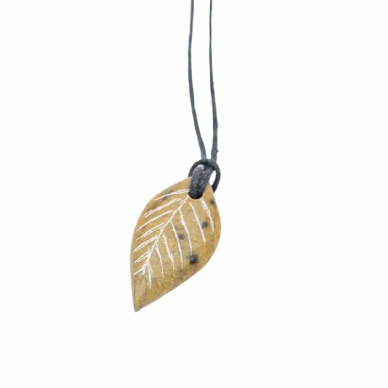 Waldorf Essentials | Soapstone Leaf Pendant Kit Waldorf Essentials Waldorf Essentials