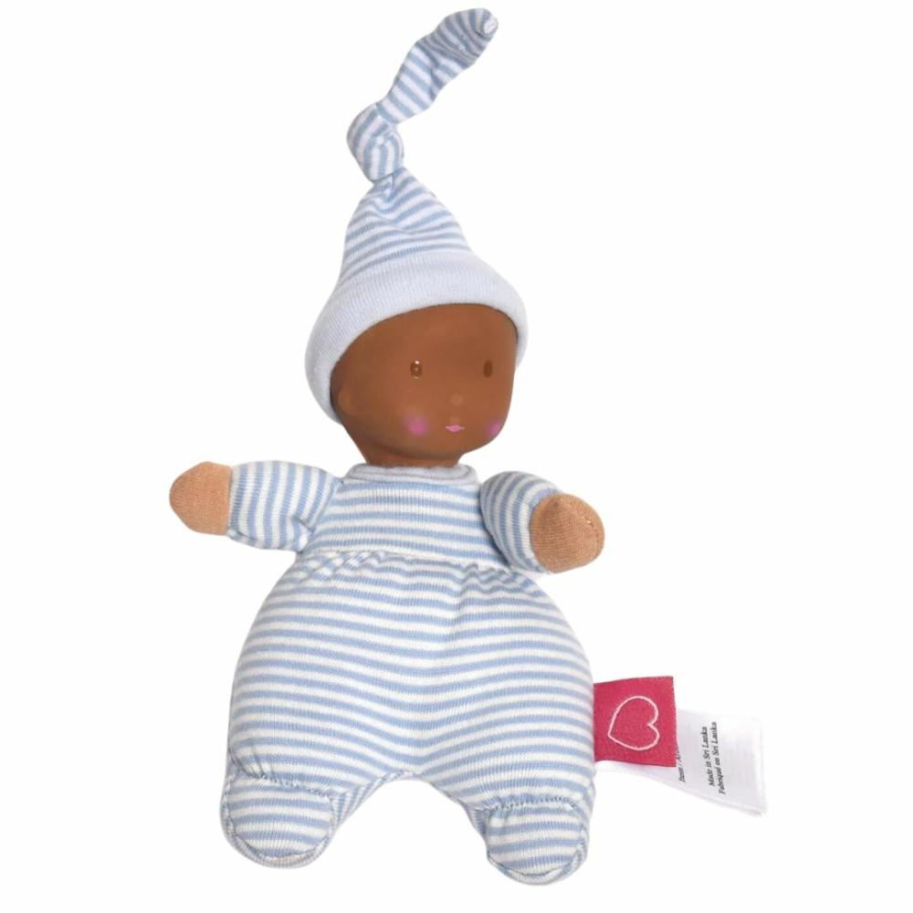 Waldorf Essentials | Tiny Organic Baby Doll – Stripes Waldorf Essentials Waldorf Essentials