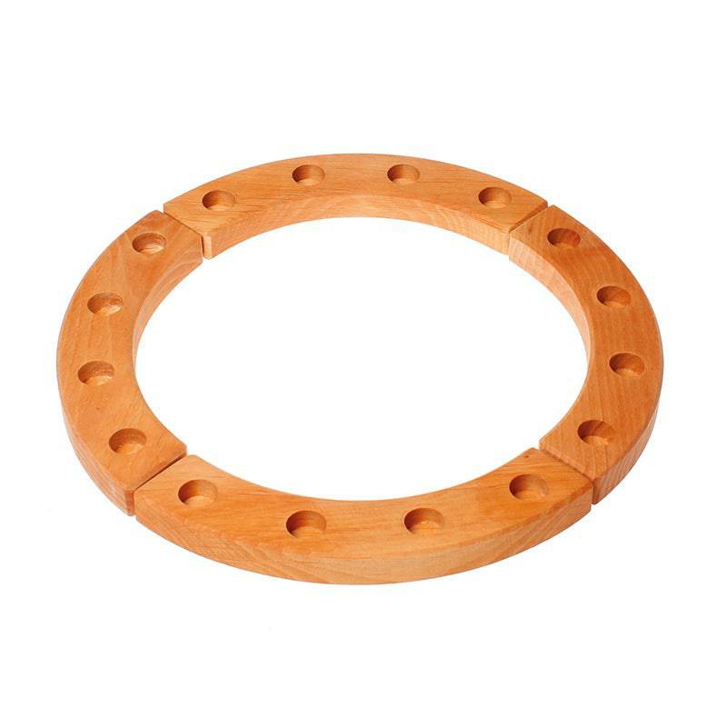 Waldorf Essentials | Waldorf Wooden Birthday Ring – 16 Holes Waldorf Essentials Waldorf Essentials