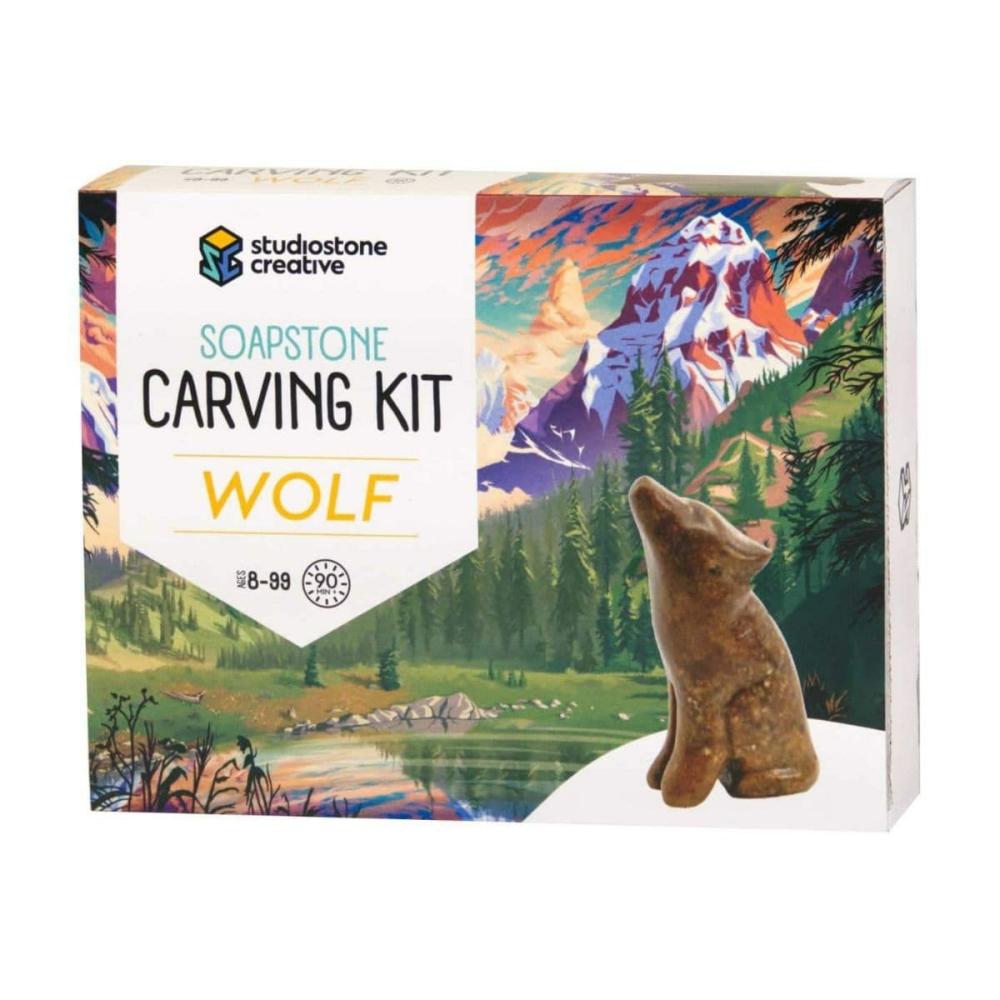 Waldorf Essentials | Wolf Soapstone Carving Kit Waldorf Essentials Waldorf Essentials