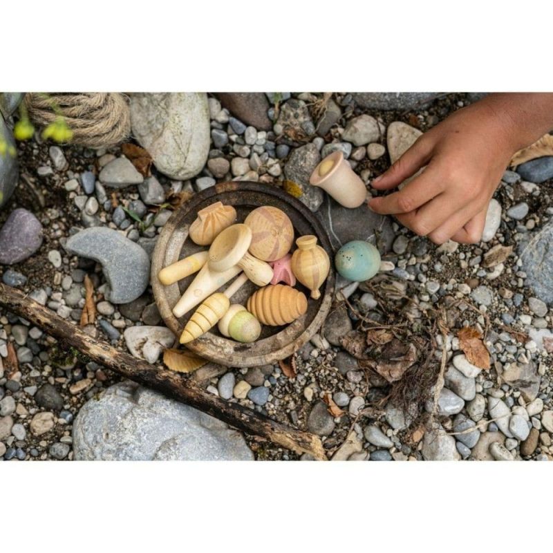 Waldorf Essentials | Wonders: A Collection Of 12 Wooden Plant-Inspired Play Pieces Waldorf Essentials Waldorf Essentials