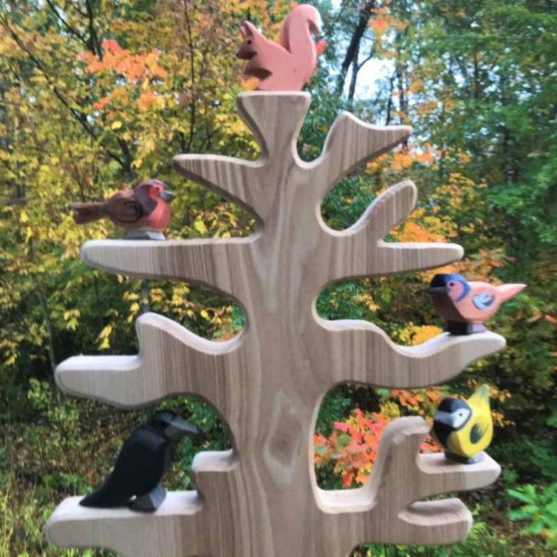 Waldorf Essentials | Wooden Bird Tree Waldorf Essentials Waldorf Essentials