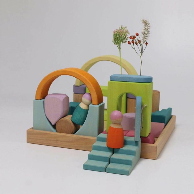 Waldorf Essentials | Wooden Building World Cloud Play Set Waldorf Essentials Waldorf Essentials