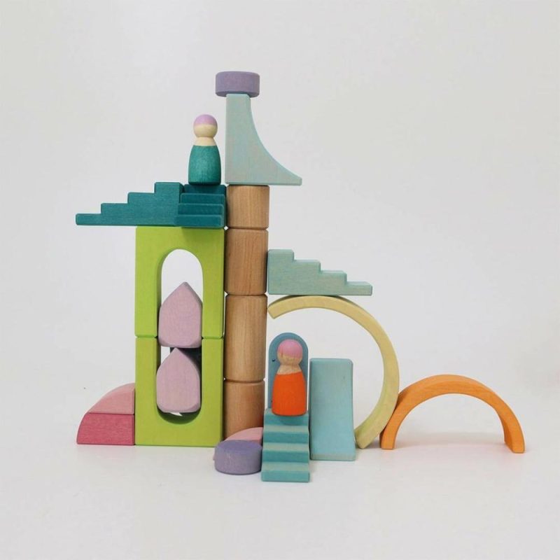 Waldorf Essentials | Wooden Building World Cloud Play Set Waldorf Essentials Waldorf Essentials