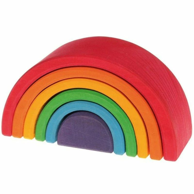 Waldorf Essentials | Wooden Rainbow Tunnel – 6 Piece Waldorf Essentials Waldorf Essentials