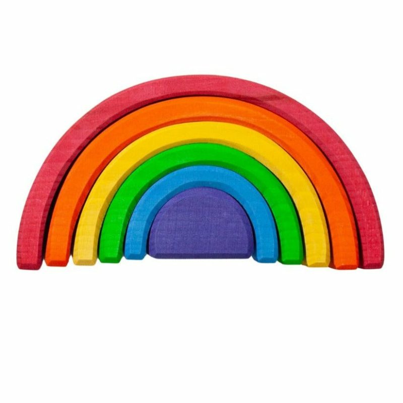 Waldorf Essentials | Wooden Rainbow Tunnel – 6 Piece Waldorf Essentials Waldorf Essentials