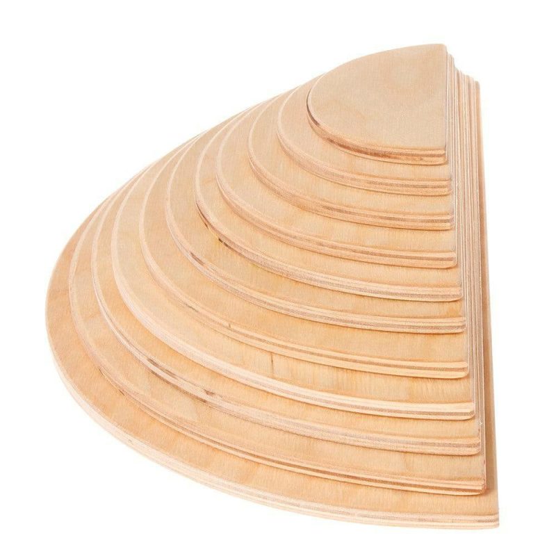 Waldorf Essentials | Wooden Semicircle Building Set Waldorf Essentials Natural