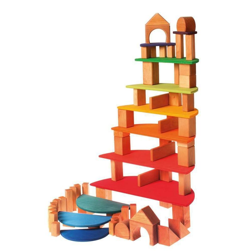 Waldorf Essentials | Wooden Semicircle Building Set Waldorf Essentials Natural