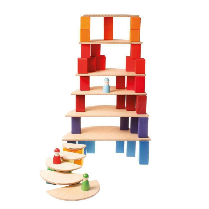 Waldorf Essentials | Wooden Semicircle Building Set Waldorf Essentials Natural