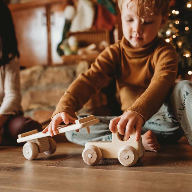 Waldorf Essentials | Wooden Toy Car Carrier Truck Waldorf Essentials Waldorf Essentials