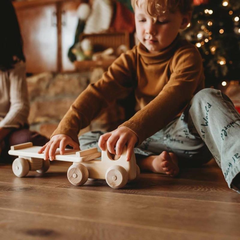 Waldorf Essentials | Wooden Toy Car Carrier Truck Waldorf Essentials Waldorf Essentials