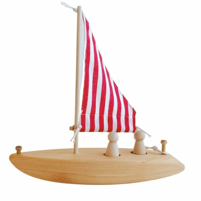 Waldorf Essentials | Wooden Toy Sailboat Waldorf Essentials Rainbow