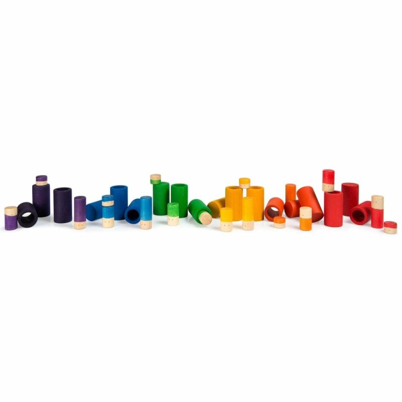 Blocks & Building | Lo Rainbow Colored 36 Piece Set Blocks & Building Blocks & Building