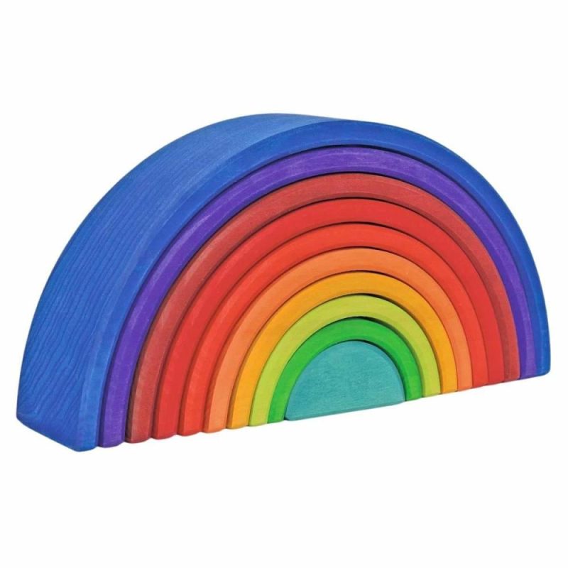 Blocks & Building | Wooden Counting Rainbow Blocks & Building Blocks & Building