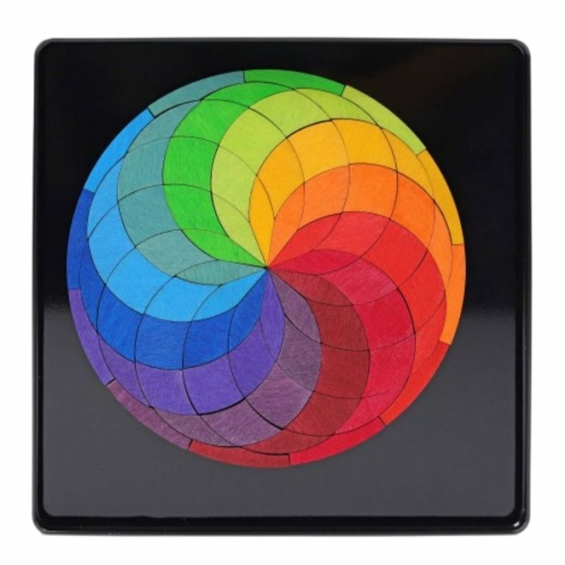 Games & Puzzles | Magnetic Wooden Tile Puzzle – Rainbow Wheel Games & Puzzles Games & Puzzles