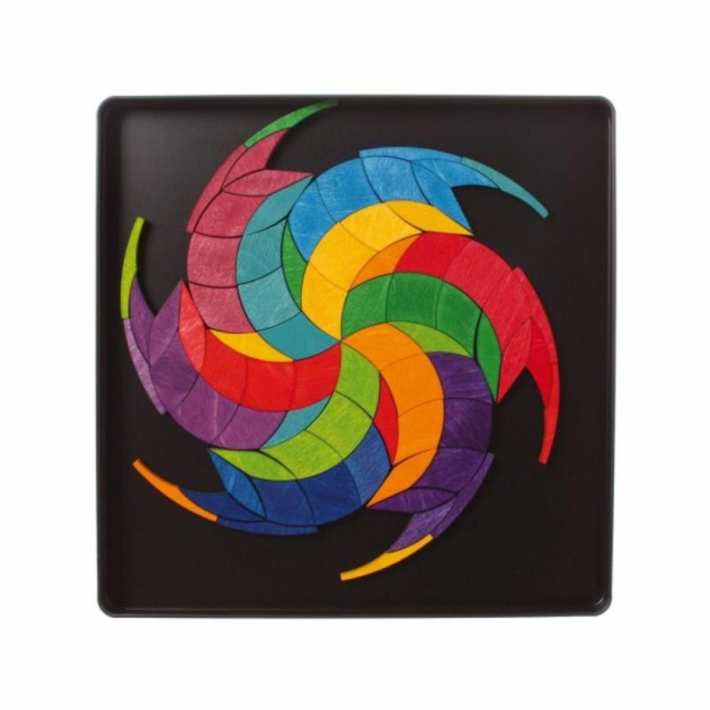 Games & Puzzles | Magnetic Wooden Tile Puzzle – Rainbow Wheel Games & Puzzles Games & Puzzles