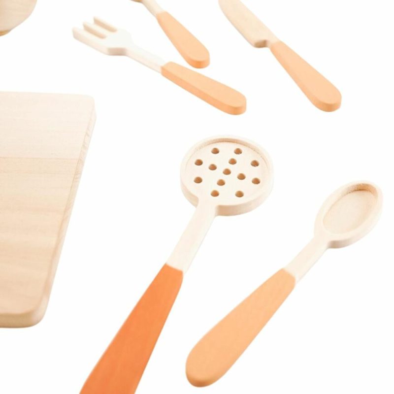 Pretend Play | Wooden Kitchen Utensil Set Pretend Play Pretend Play