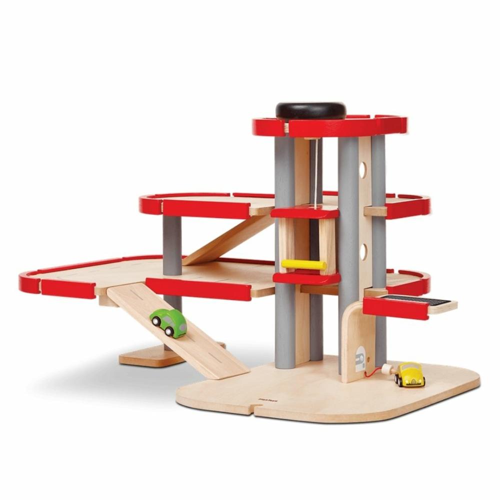 Pretend Play | Wooden Parking Garage Pretend Play Pretend Play