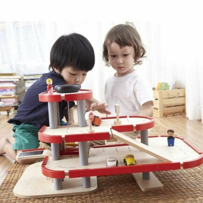 Pretend Play | Wooden Parking Garage Pretend Play Pretend Play