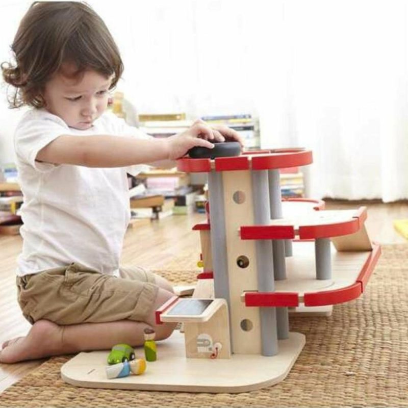 Pretend Play | Wooden Parking Garage Pretend Play Pretend Play