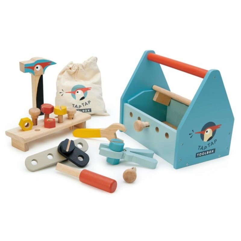 Pretend Play | Wooden Tap Tap Tool Box Play Set Pretend Play Pretend Play