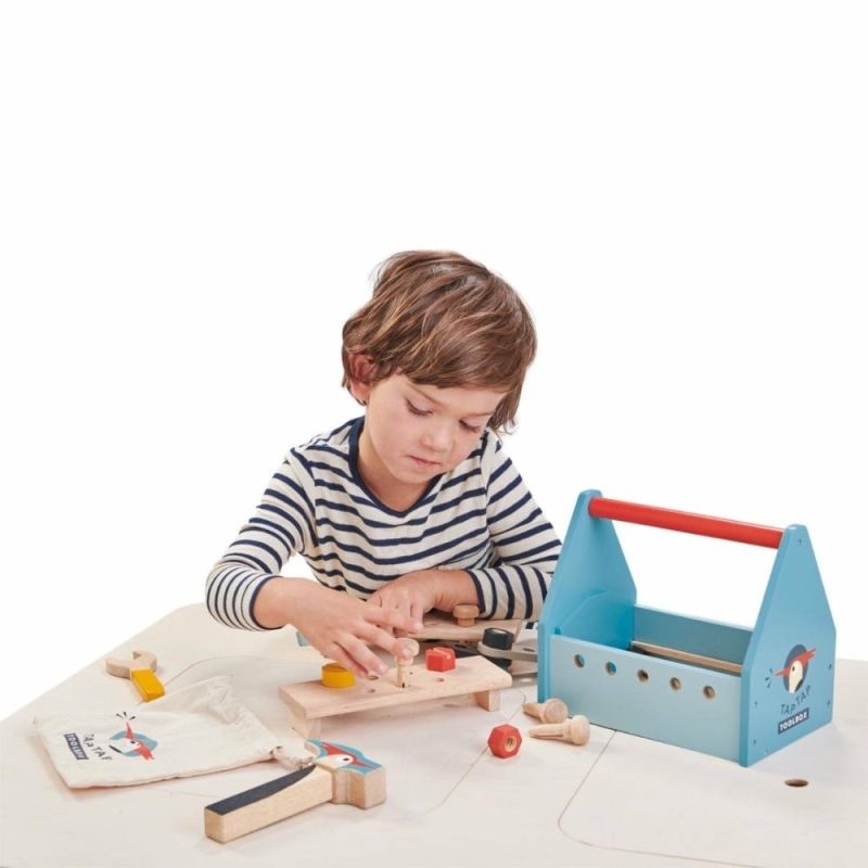 Pretend Play | Wooden Tap Tap Tool Box Play Set Pretend Play Pretend Play