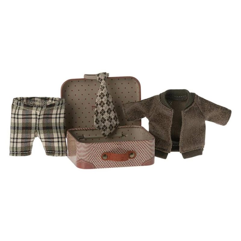 Dolls & Dollhouses | Jacket, Pants And Tie In A Suitcase – Grandpa Mouse Dolls & Dollhouses Dolls & Dollhouses