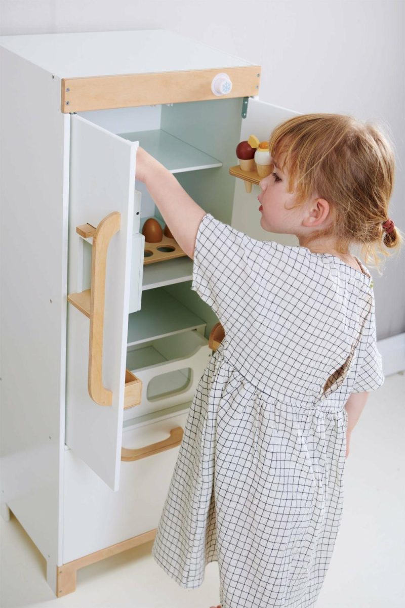 Pretend Play | Wooden Refrigerator And Food Set Pretend Play Pretend Play