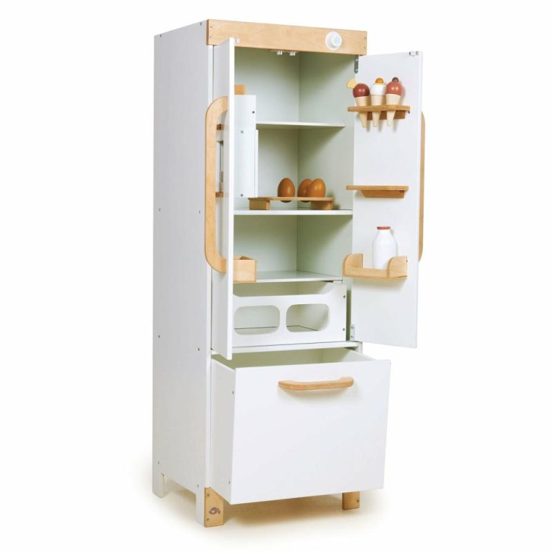 Pretend Play | Wooden Refrigerator And Food Set Pretend Play Pretend Play