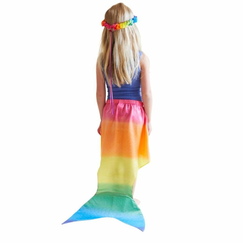 Waldorf Essentials | Large Rainbow Silk Mermaid Tail Waldorf Essentials Waldorf Essentials