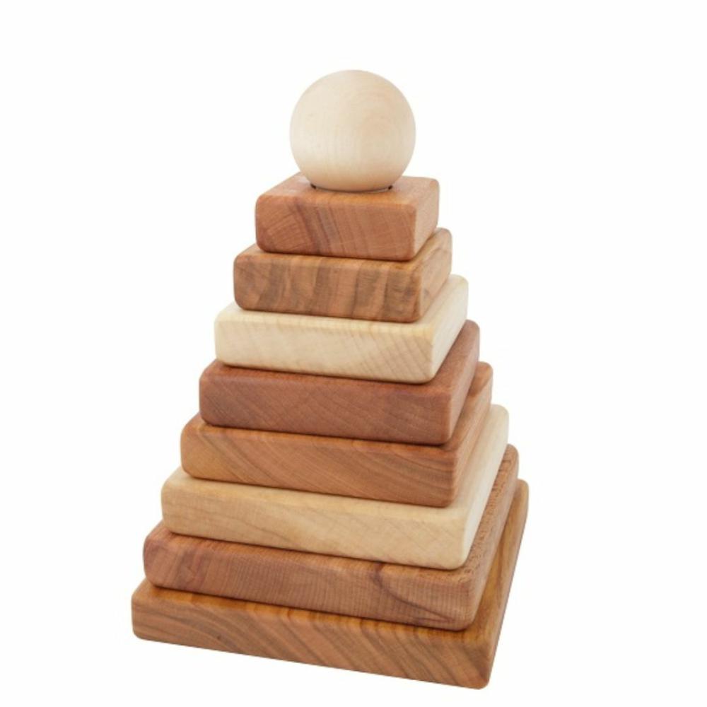 Waldorf Essentials | Natural Pyramid Stacker Waldorf Essentials Waldorf Essentials