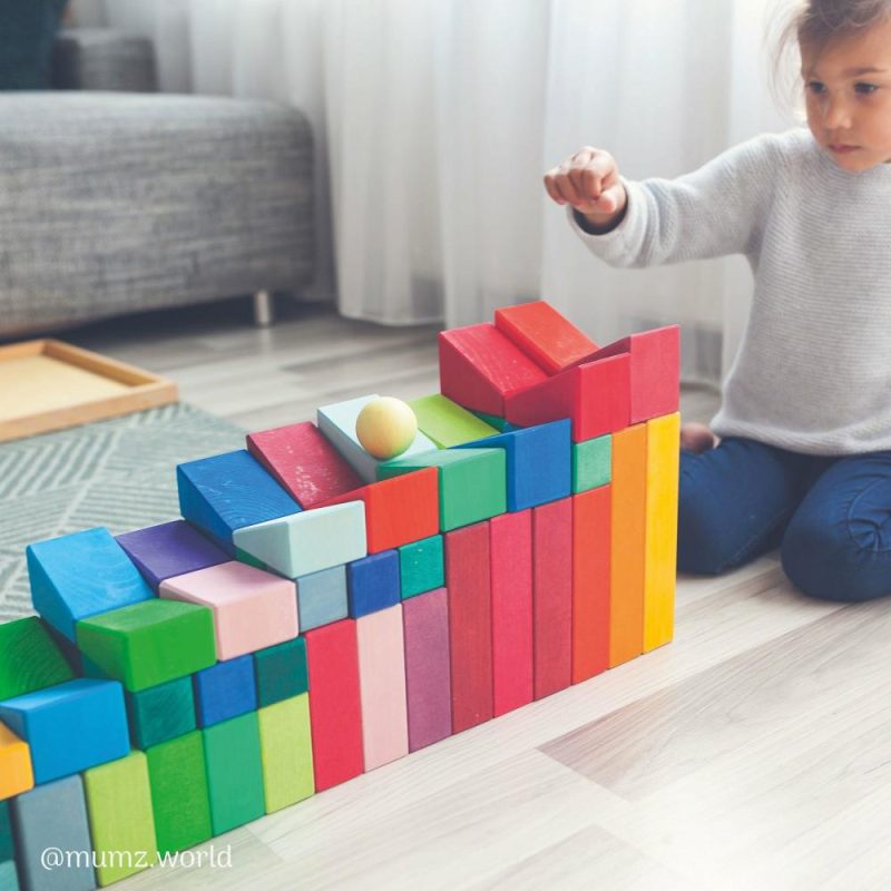 Waldorf Essentials | Wooden Sloping Blocks Waldorf Essentials Waldorf Essentials